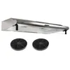Image de beldeko - hotte casquette / visière 90 cm inox 420 m3/h