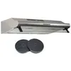 Image de beldeko hotte casquette 60 cm inox 240 m3/h + 2 filtres - marque française