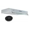 Image de beldeko - hotte casquette / visière rivage 60 cm blanc - 100w - 210 m3/h
