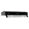 Image de beldeko - hotte casquette / visière rivage 60 cm noir - 100w - 210 m3/h
