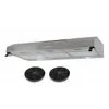 Image de beldeko - hotte casquette / visière 90 cm - inox double moteur - 200w - 438 m3/h