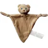 Image de Mbw - Doudou bebe peluche nounours 60314 marron clair