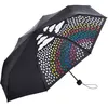 Image de Fare - Parapluie de poche magic - FP5042C - noir - arc en ciel