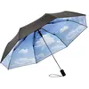 Image de Fare - Parapluie de poche FP5593 - noir imprime nuage