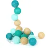 Image de The Home Deco Factory - Guirlande lumineuse boules colorées 20 LED 3,45 m Bleu