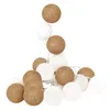 Image de The Home Deco Factory - Guirlande lumineuse boules colorées 20 LED 3,45 m Blanc. Or