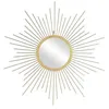 Image de The Home Deco Factory - Miroir soleil en métal doré 66 cm