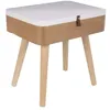 Image de The Home Deco Factory - Chevet design en bois Elin