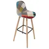 Image de The Home Deco Factory - Tabouret de bar scandinave patchwork multicolore