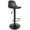 Image de The Home Deco Factory - Tabouret de bar assise rembourrée Isak Noir