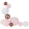Image de Guirlande lumineuse boules colorées 10 leds multi-tailles Rose