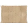 Image de Tapis en toile de jute avec franges 120x170 cm