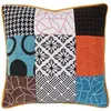 Image de The Home Deco Factory - Coussin patchwork en tissu déhoussable 40x40 cm