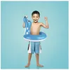 Image de Bouée gonflable enfant otarie - 60 x 50 cm - 3+ ans - Bleu