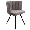 Image de Chaise Ariel velours gris