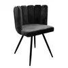 Image de Chaise Ariel velours noir