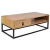 Image de Table basse bois et métal Abbott 1 tiroir