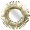 Image de Miroir plumes en métal doré 53 cm