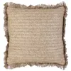 Image de The Home Deco Factory - Coussin à franges en raphia 40 cm naturel