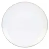 Image de The Home Deco Factory - Assiette en porcelaine avec liseré doré Assiette plate - 20 cm