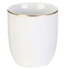 Image de The Home Deco Factory - Tasse en porcelaine liseré doré 18 cl Unitaire