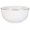 Image de The Home Deco Factory - Bol en porcelaine liseré doré 50 cl Unitaire