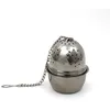 Image de Boule à Thé & Support "Déborde" 5cm Argent