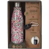 Image de Coffret bouteille isotherme 50 cl avec mousqueton Fleurie