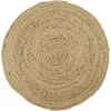 Image de The Home Deco Factory - Tapis rond en jute Diamètre 80 cm