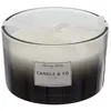 Image de Bougie parfumée - 3 mèches - Harmony - Linge Frais - D 13 cm x H 9,9 cm - Noir