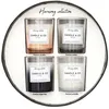 Image de The Home Deco Factory - Coffret de 4 bougies parfumées Harmony 5.9 cm