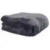 Image de Plaid "Nid d'Abeille Sherpa" 180x220cm Gris Foncé