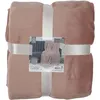 Image de The Home Deco Factory - Plaid en flanelle et sherpa XXL 140x200 cm corail