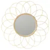 Image de Miroir Mural en Rotin "Rosace" 56cm Naturel
