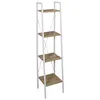 Image de The Home Deco Factory - Etagère à 4 planches en bois et métal - L. 34 x H. 148 cm. - Blanc