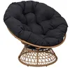Image de The Home Deco Factory - Fauteuil de jardin pivotant Cancun