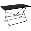 Image de Table de jardin pliante Palerme 110 x 70 cm noir