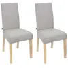 Image de Lot de 2 chaise paris prix interieur non pliable en bois H. 98 cm gris