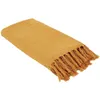 Image de Jeté de canapé gaufré en coton 130 x 160 cm ocre