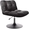 Image de The Home Deco Factory - Fauteuil vintage style industriel en polyuréthane noir