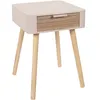 Image de Chevet en bois 1 tiroir Zoran rose nude