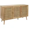Image de Buffet 3 portes rotin et bois 115 cm Bali