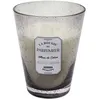 Image de The Home Deco Factory - Bougie parfumée pot en verre bulle gris clair 18.5 x 23 cm