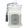 Image de The Home Deco Factory - Bougie parfumée Bonbonnière 13,2 cm gris - senteur coton