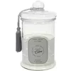 Image de The Home Deco Factory - Bougie parfumée Bonbonnière 15,8 cm gris - senteur coton