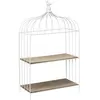 Image de Etagère décorative cage à oiseau en métal 31 x 15 x 51 cm