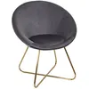 Image de Fauteuil Design Velours "Karl" 83cm Gris