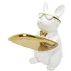Image de Statue Bulldog blanc vide-poche
