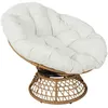 Image de The Home Deco Factory - Fauteuil de jardin rotatif avec coussin Cancun