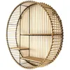 Image de Etagère ronde en métal et MDF Java